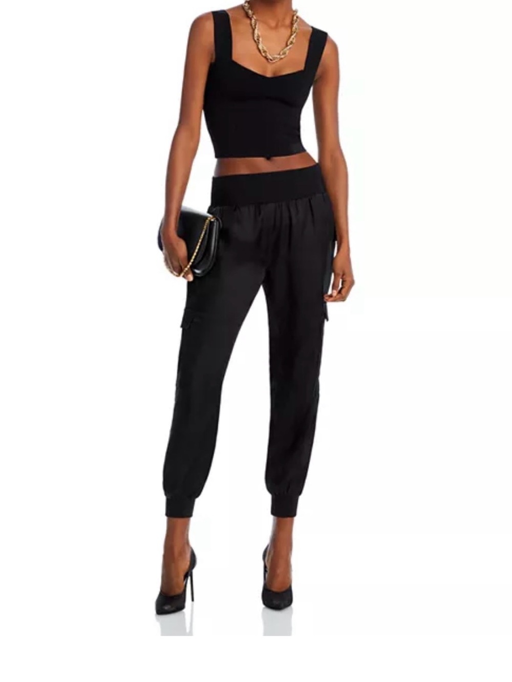 Cinq à Sept Black Track Pants